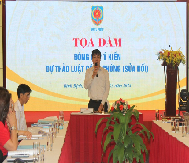 Tổ chức tọa đàm đóng góp ý kiến dự thảo Luật Công chứng (sửa đổi) tại khu vực miền Trung, Tây Nguyên