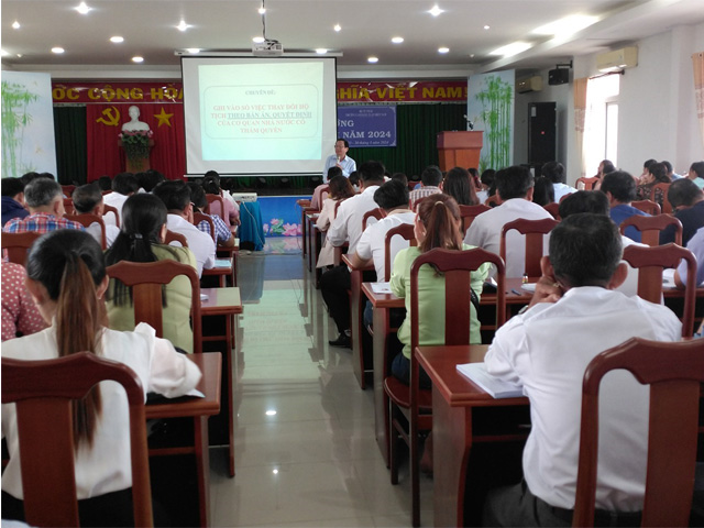 Trường CĐ Luật miền Nam phối hợp với Sở TP tỉnh An Giang khai giảng Lớp Bồi dưỡng nghiệp vụ hộ tịch