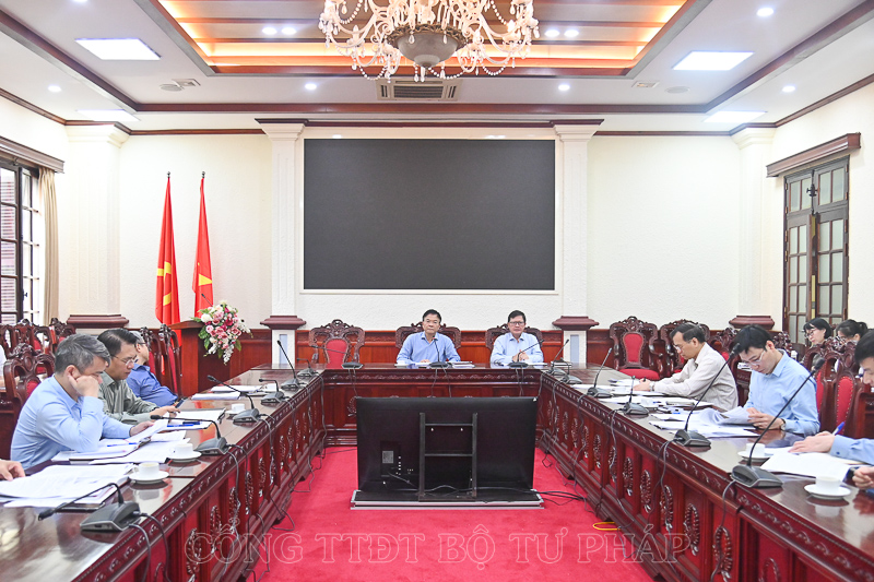 Lãnh đạo Bộ làm việc với các đơn vị về Kế hoạch thực hiện công tác phòng, chống tham nhũng, tiêu cực