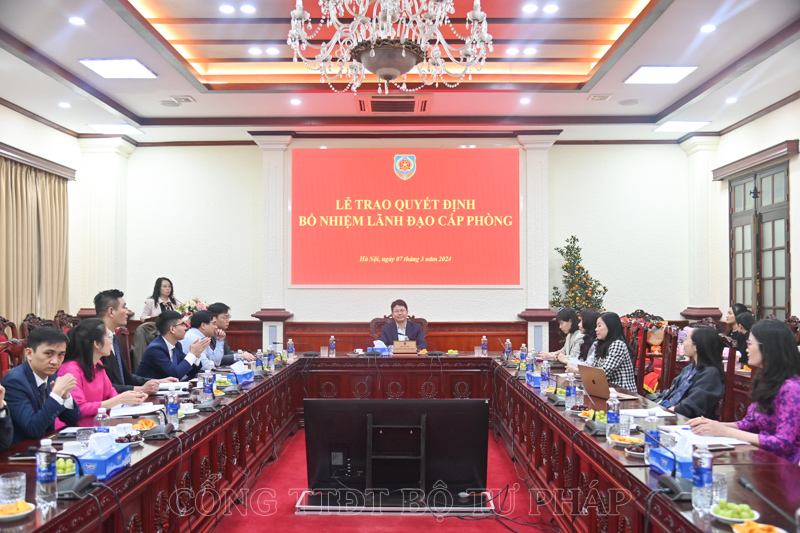 Kiện toàn công tác nhân sự lãnh đạo cấp Phòng của Văn phòng Bộ