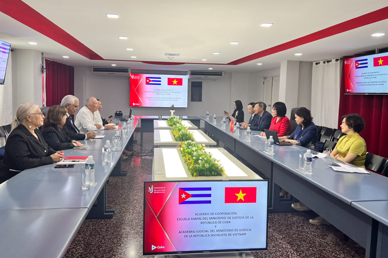 Việt Nam - Cu-ba: Vun đắp quan hệ hợp tác hữu nghị truyền thống trong lĩnh vực pháp luật và tư pháp