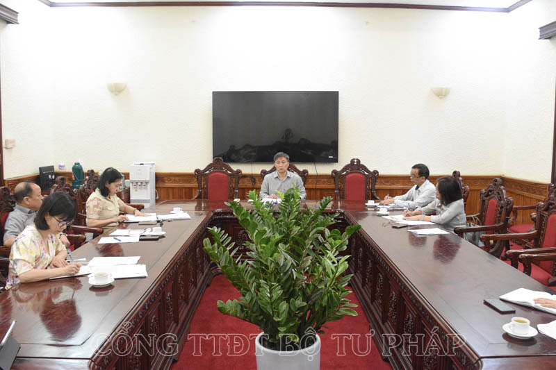 Tiếp tục hoàn thiện Dự thảo Nghị quyết chuyên đề về Lý lịch tư pháp