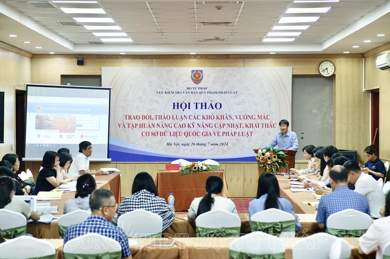 Nâng cao kỹ năng cập nhật, khai thác Cơ sở dữ liệu quốc gia về pháp luật