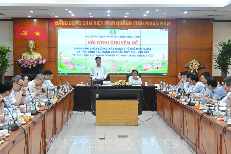 Nâng cao chất lượng xây dựng thể chế trong lĩnh vực Nông nghiệp và Phát triển nông thôn