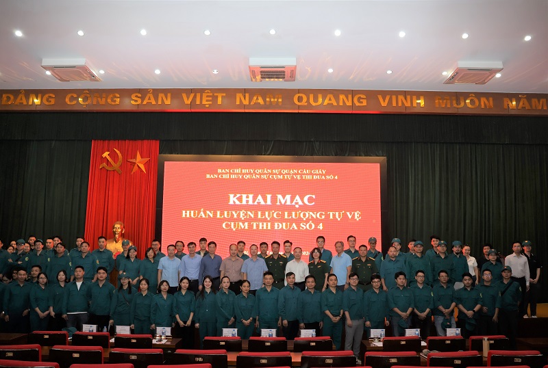 Cụm thi đua số 4: Khai mạc huấn luyện tự vệ năm 2024