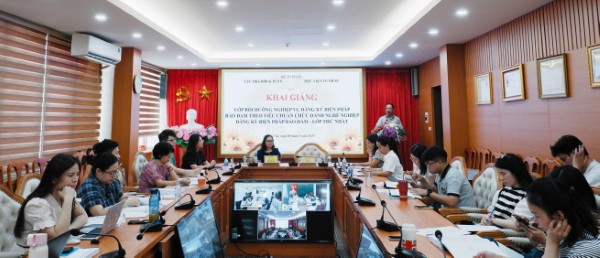 Khai giảng lớp bồi dưỡng nghiệp vụ về đăng ký biện pháp bảo đảm