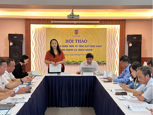 Hội thảo nâng cao nhận thức nhằm thúc đẩy thực hành kinh doanh có trách nhiệm tại Việt Nam