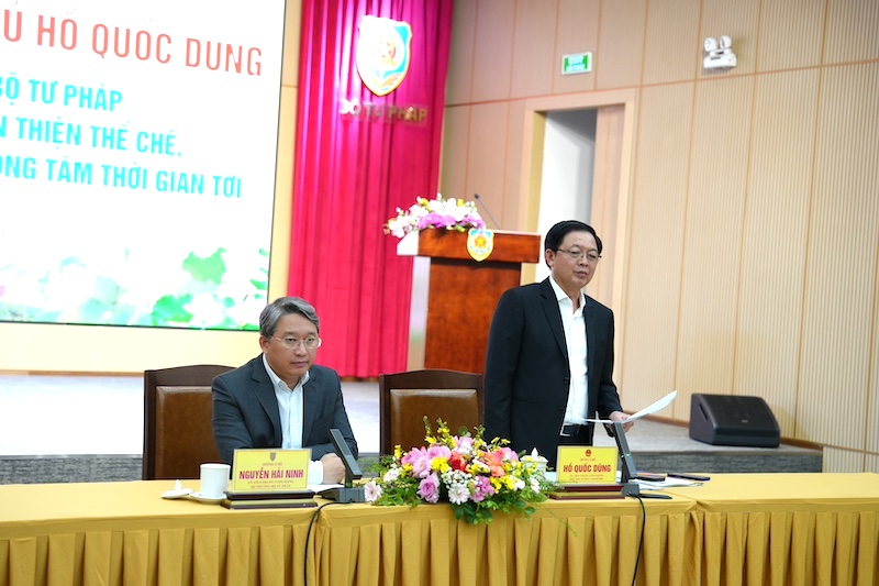 Bộ Tư pháp cần tiếp tục cùng các Bộ, ngành, địa phương gỡ vướng mắc do thể chế theo hướng “cởi trói”