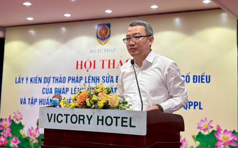 Hội thảo về dự thảo Pháp lệnh sửa đổi, bổ sung một số điều của Pháp lệnh Hợp nhất văn bản QPPL