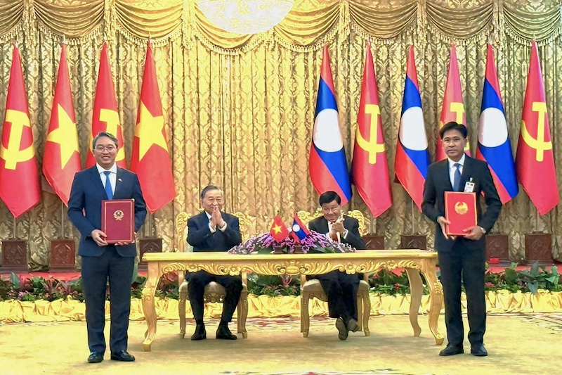 Ký kết Chương trình hợp tác năm 2026 giữa Bộ Tư pháp Việt Nam và Bộ Tư pháp Lào