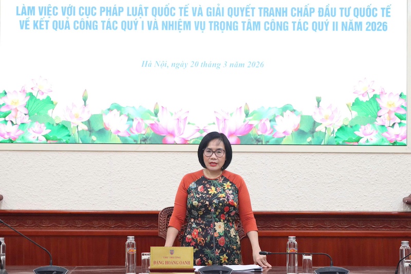 Xúc tiến Đề án thành lập Trung tâm Phòng ngừa và giải quyết tranh chấp đầu tư quốc tế