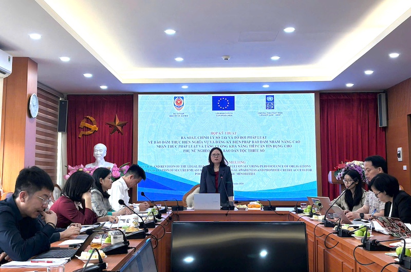 Chỉnh lý Sổ tay, Tờ rơi pháp luật về bảo đảm thực hiện nghĩa vụ và đăng ký biện pháp bảo đảm