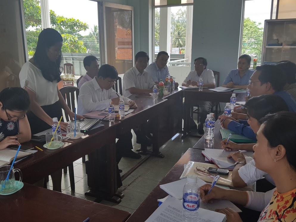 Đoàn kiểm tra làm việc tại UBND xã Châu Hưng A - Tỉnh Bạc Liêu