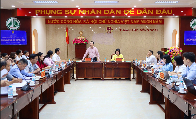 Kiểm tra công tác PBGDPL, chuẩn tiếp cận pháp luật, hoà giải ở cơ sở tại thành phố Đồng Xoài, Bình Phước