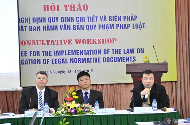 Hội thảo góp ý dự thảo Nghị định quy định chi tiết Luật ban hành văn bản quy phạm pháp luật
