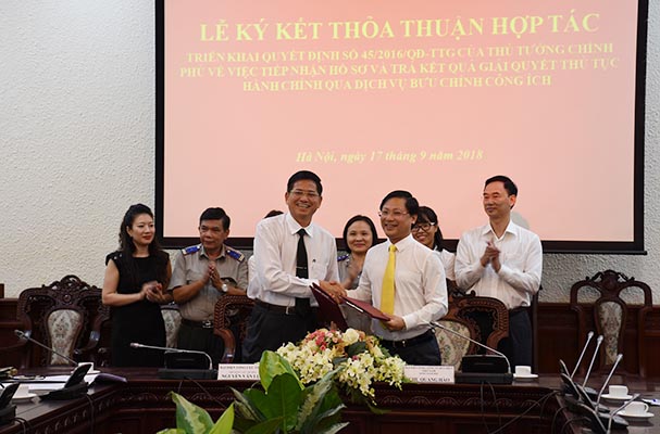 Tổng cục Thi hành án dân sự và Tổng công ty Bưu điện Việt Nam ký kết thỏa thuận hợp tác